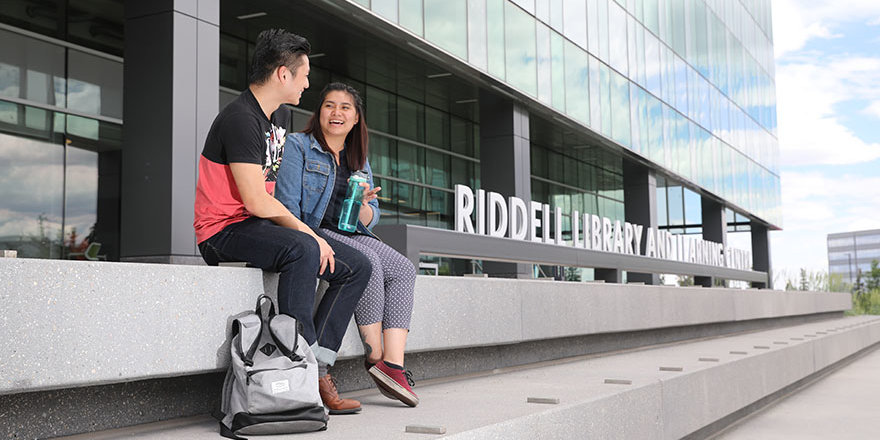 Mount Royal University students enjoy the campus, having applied to over 700 scholarships and awards with a single online application!